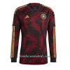 Camiseta de fútbol Manga Larga Alemania Segunda Equipación Mundial 2022 - Hombre